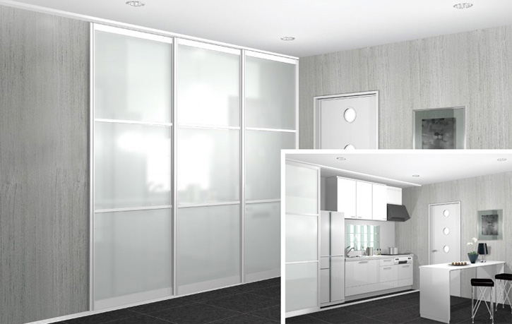 リビングとダイニングの仕切りに